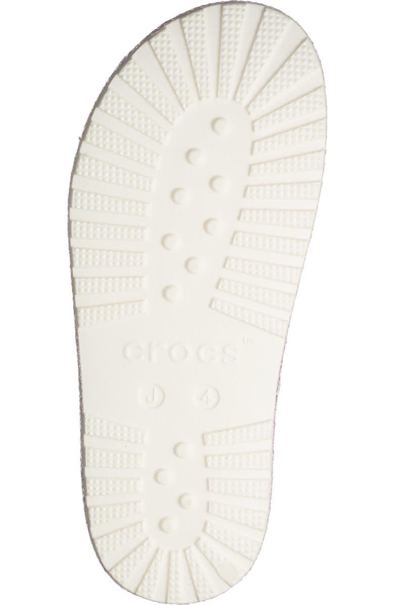 CROCS Kids' Glitter Fisherman Clog, Alternate, color, Chalk
