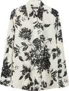 Dolce&Gabbana Martini Fit Floral Cotton Poplin Button-Up Shirt