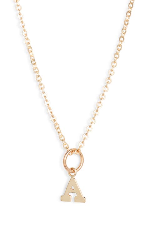 Initial Pendant Necklace