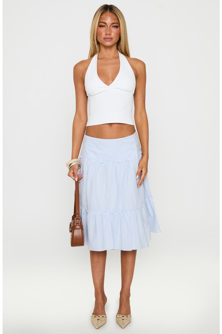 Cascades Low Rise Midi Skirt, Alternate, color, MULTI