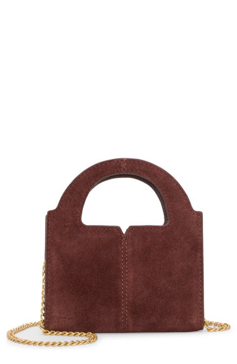 Aleah Suede Wallet on a Chain