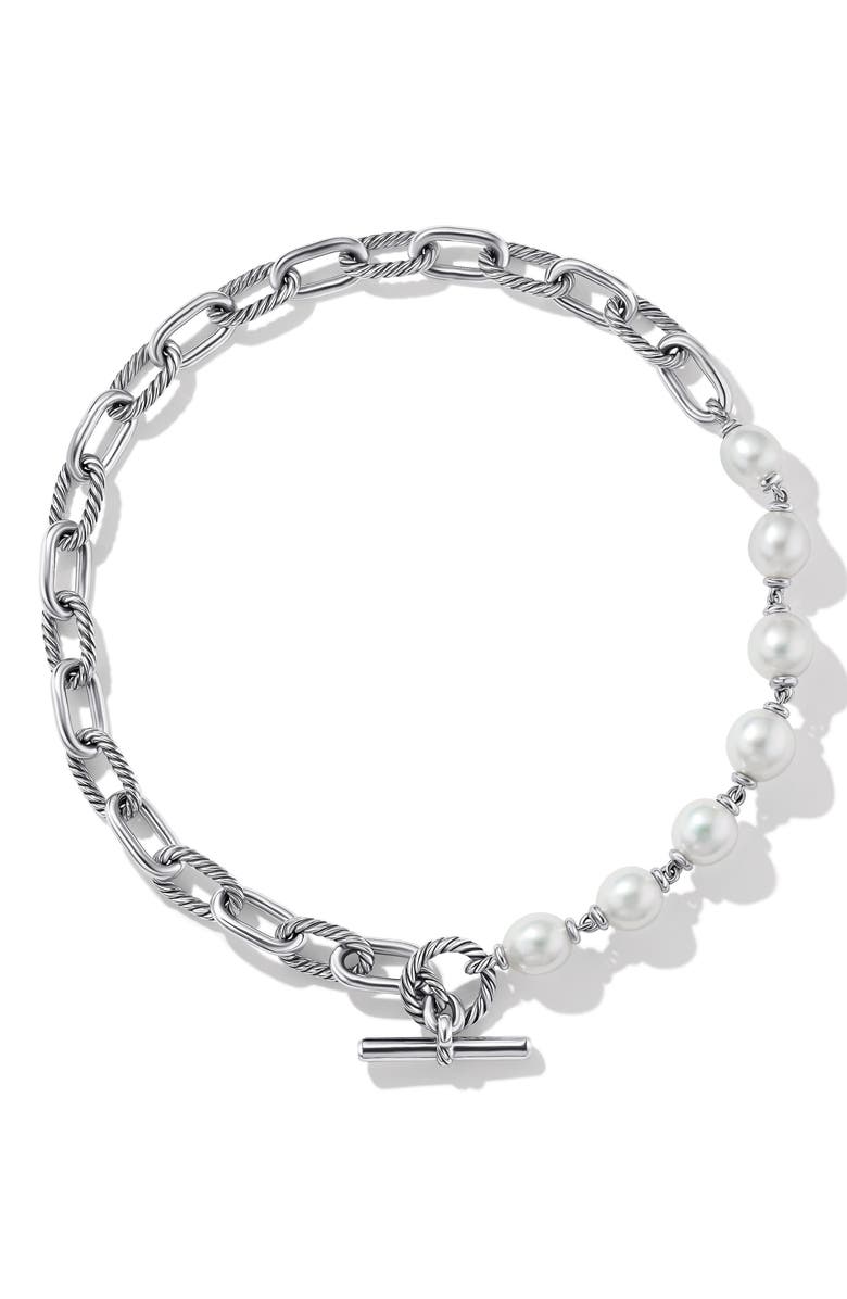 David Yurman DY Madison<sup>®</sup> Pearl Chain Necklace in Sterling Silver, Alternate, color, 