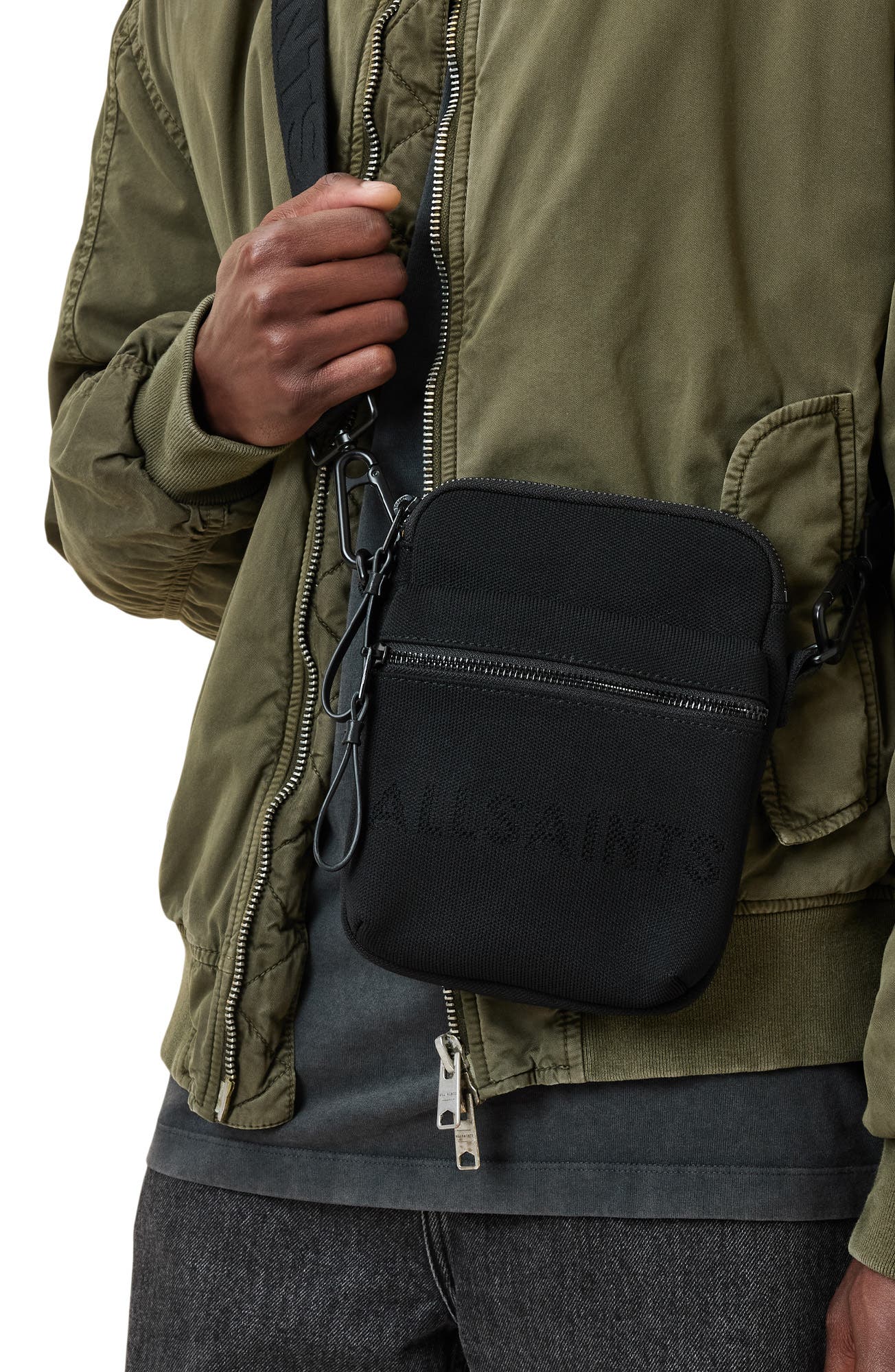 AllSaints Falcon Pouch, Alternate, color, 