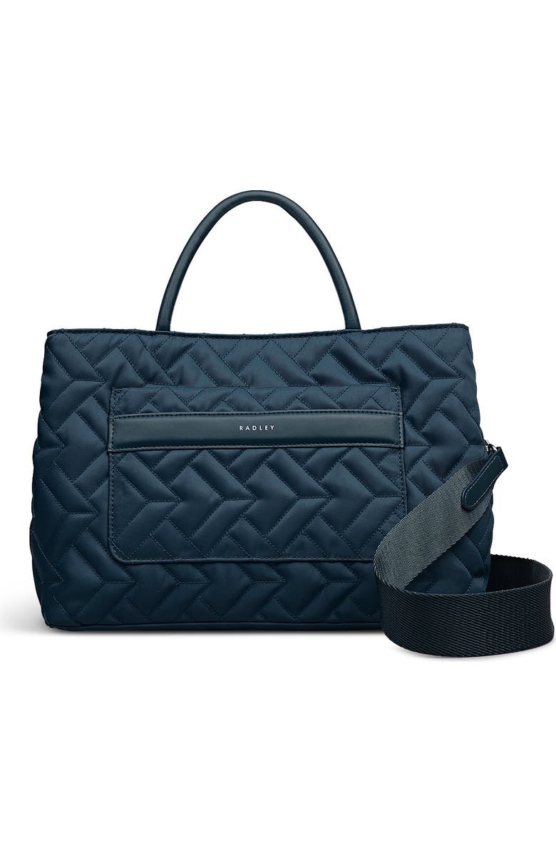 Radley Holland Park - Quilt Medium Ziptop Satchel Bag, Main, color, Teal
