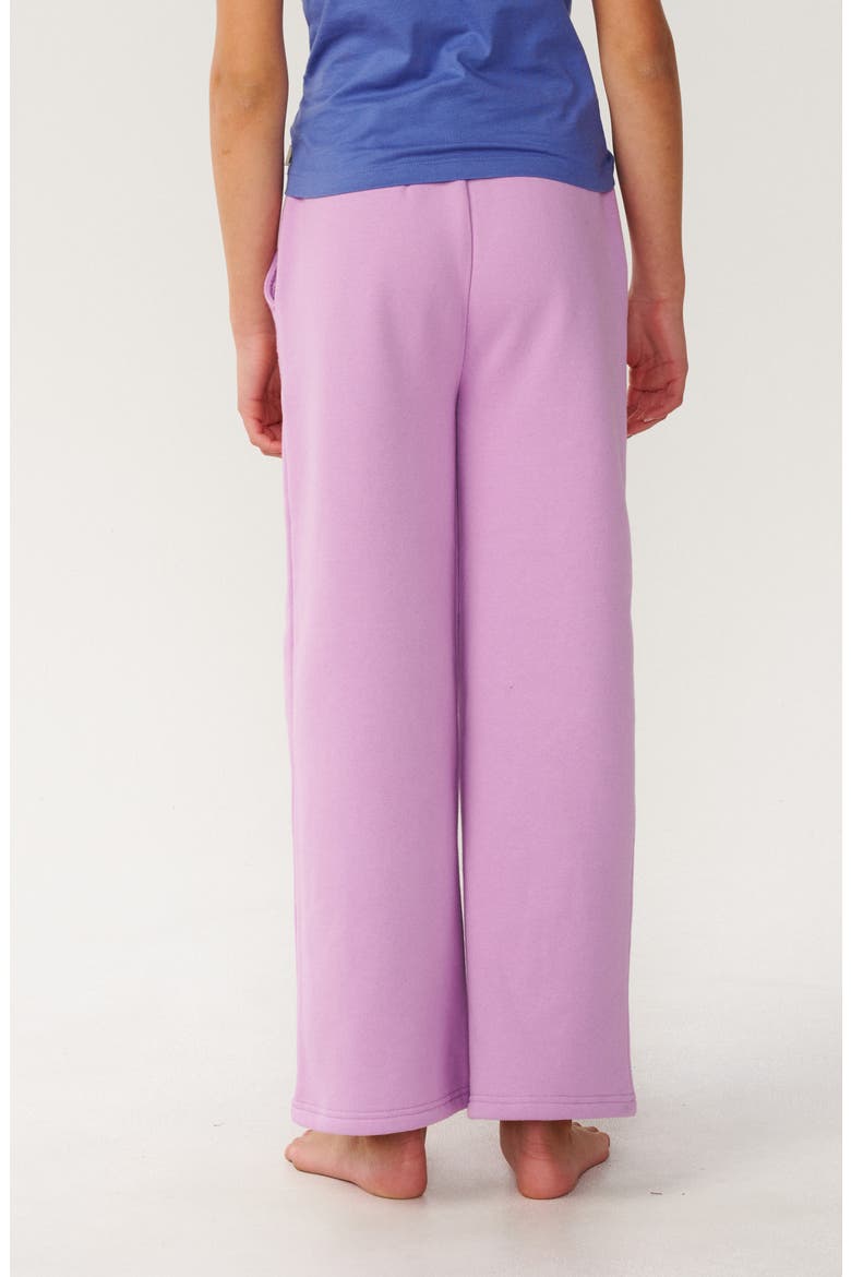 Kids' Surf Puff Paint Wide Leg Sweatpants, Alternate, color, LILAC