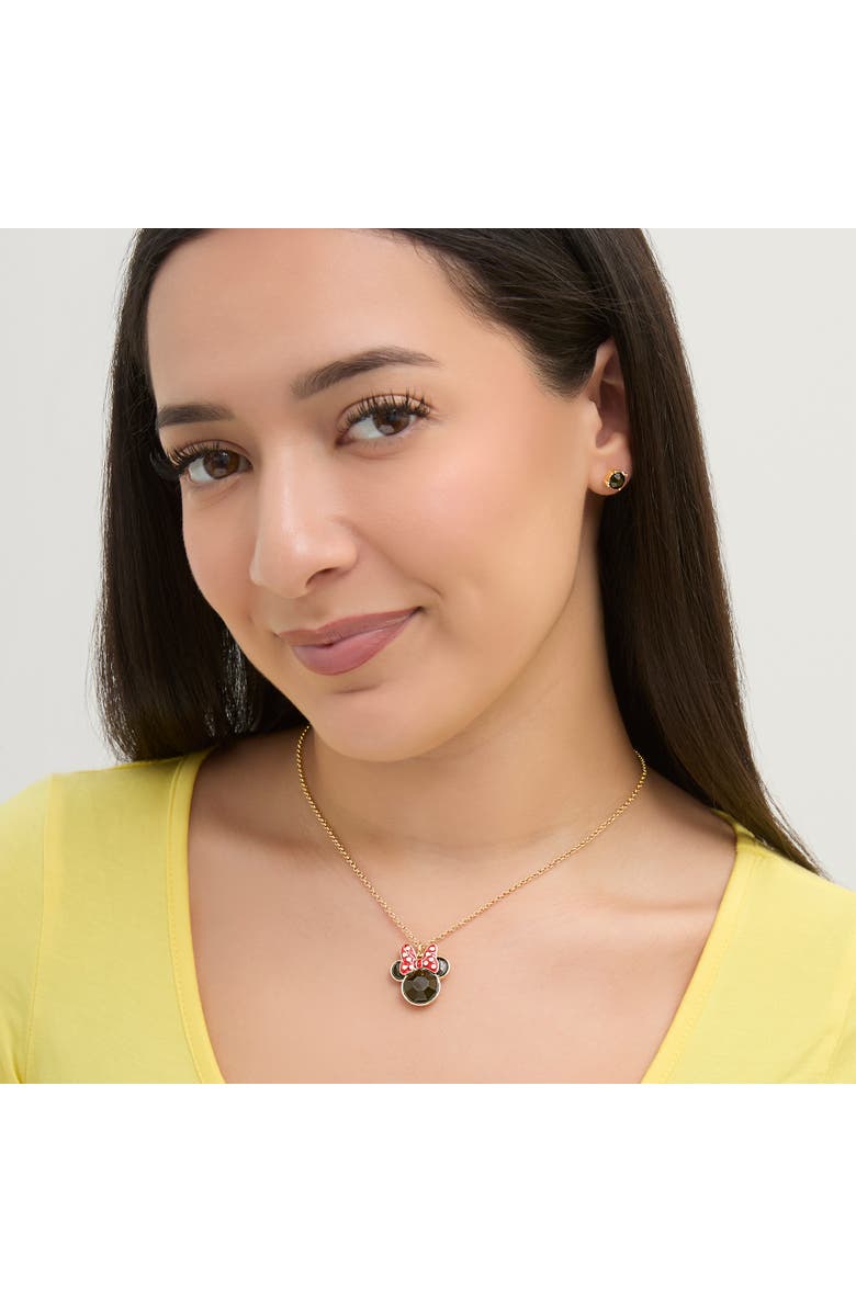 Disney Minnie Mouse Red Bow Jewelry Set, Alternate, color, Red/Black