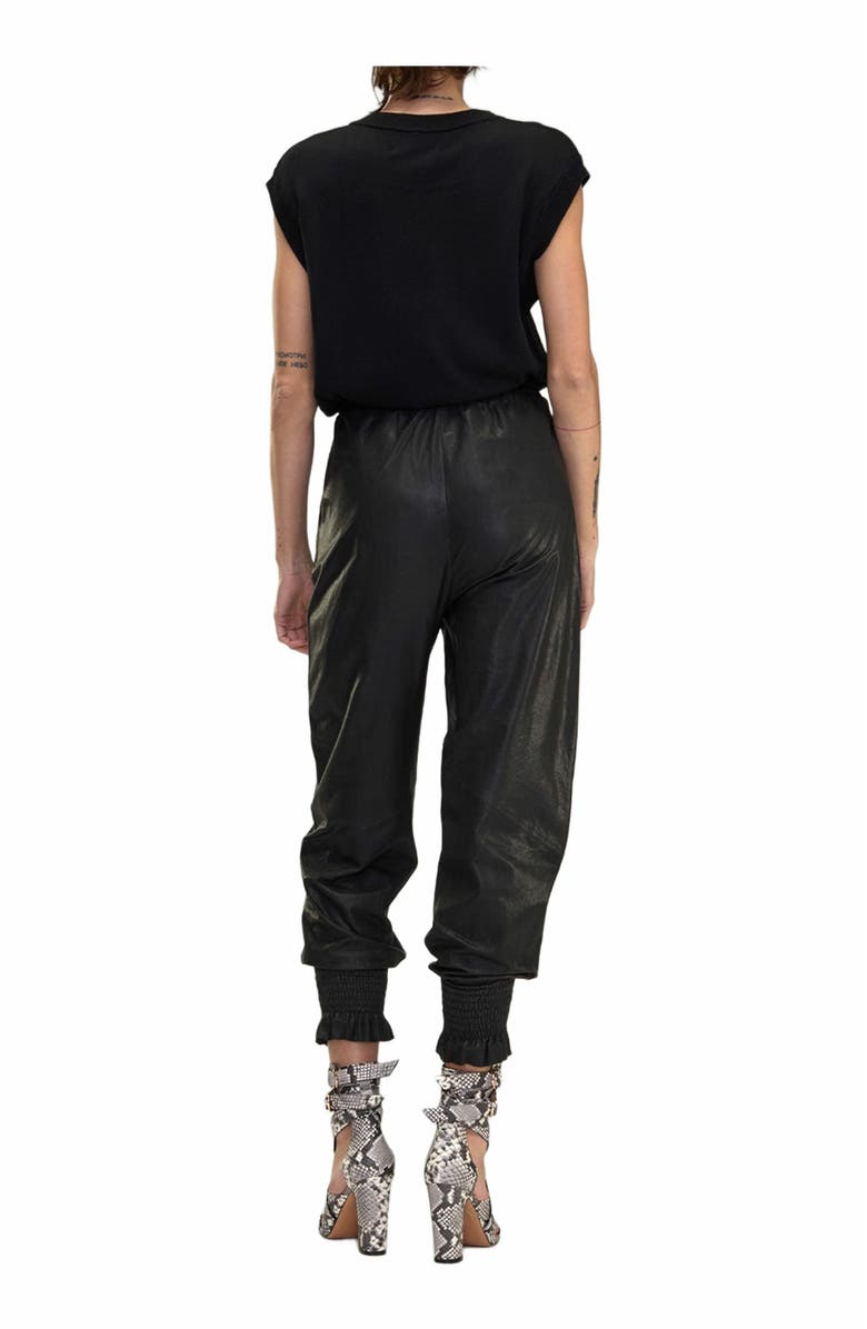 Cynthia Rowley The London Leather Jogger, Alternate, color,