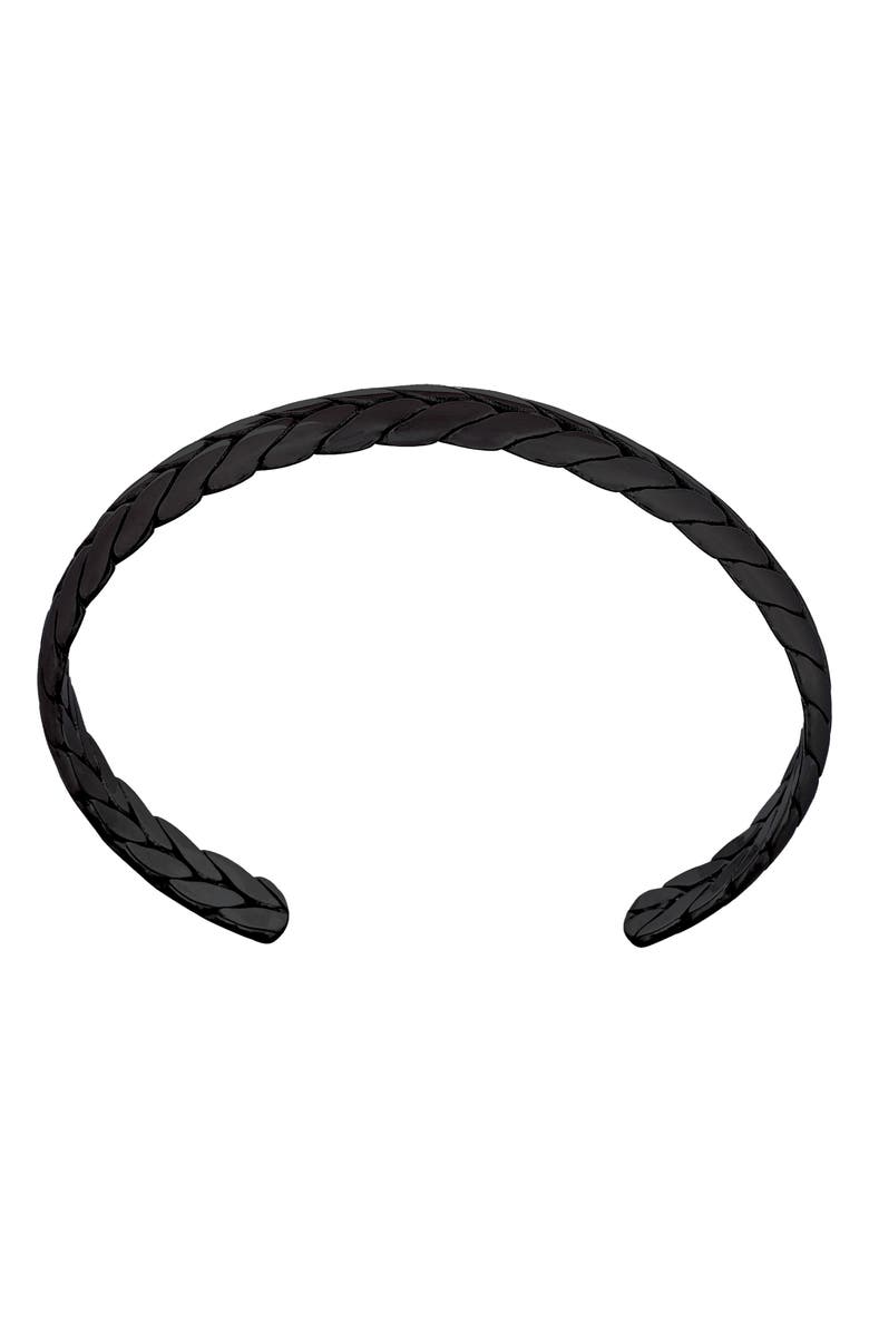 AMERICAN EXCHANGE Men's Braided Cuff Bracelet, Alternate, color, Black