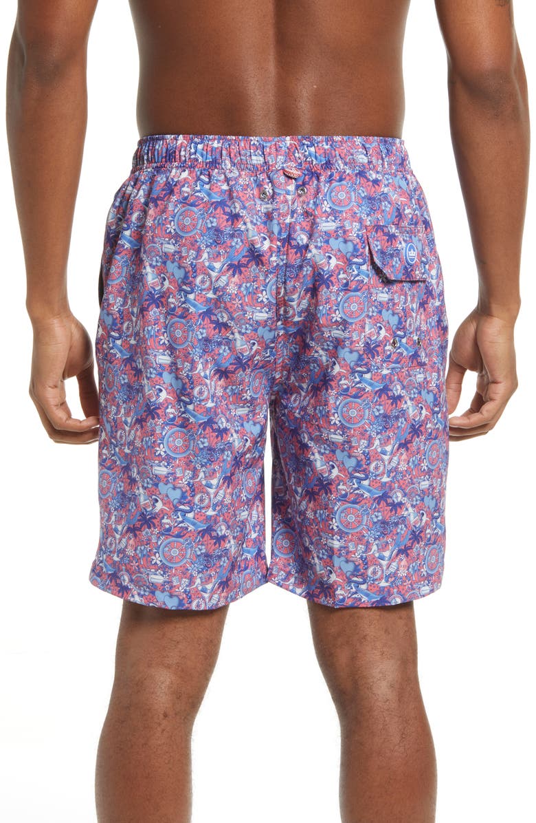 Peter Millar Tic Tac Tatt Swim Trunks, Alternate, color, 