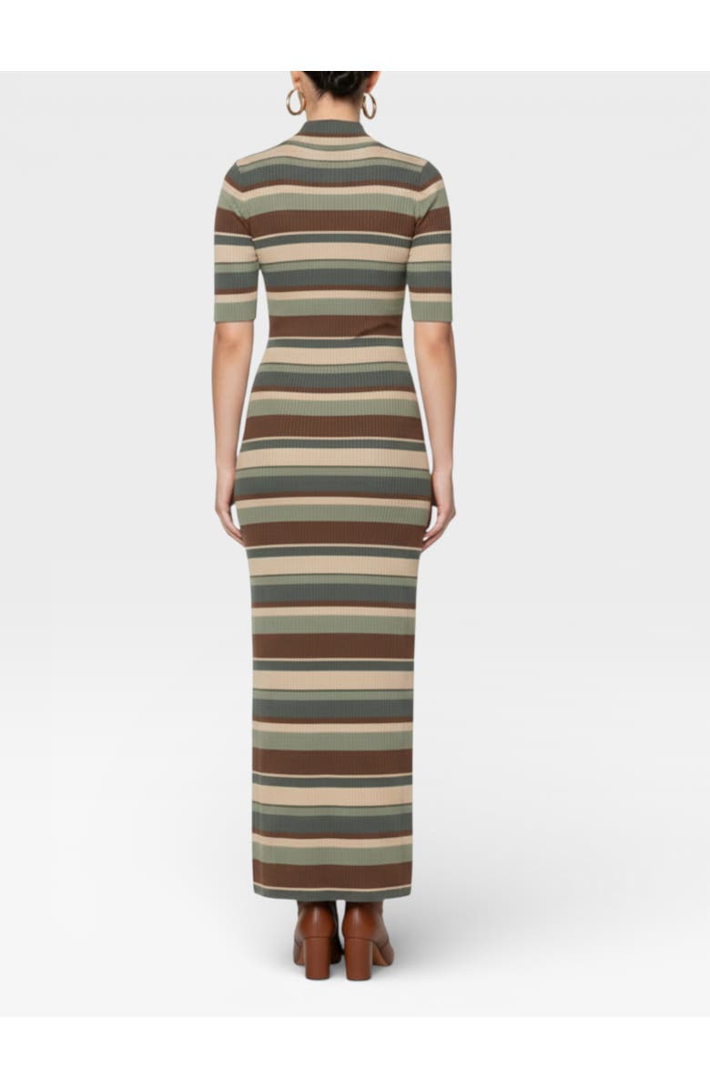 RACHEL Rachel Roy Esme Striped Sweater Knit Dress, Alternate, color, Autumn Stripe