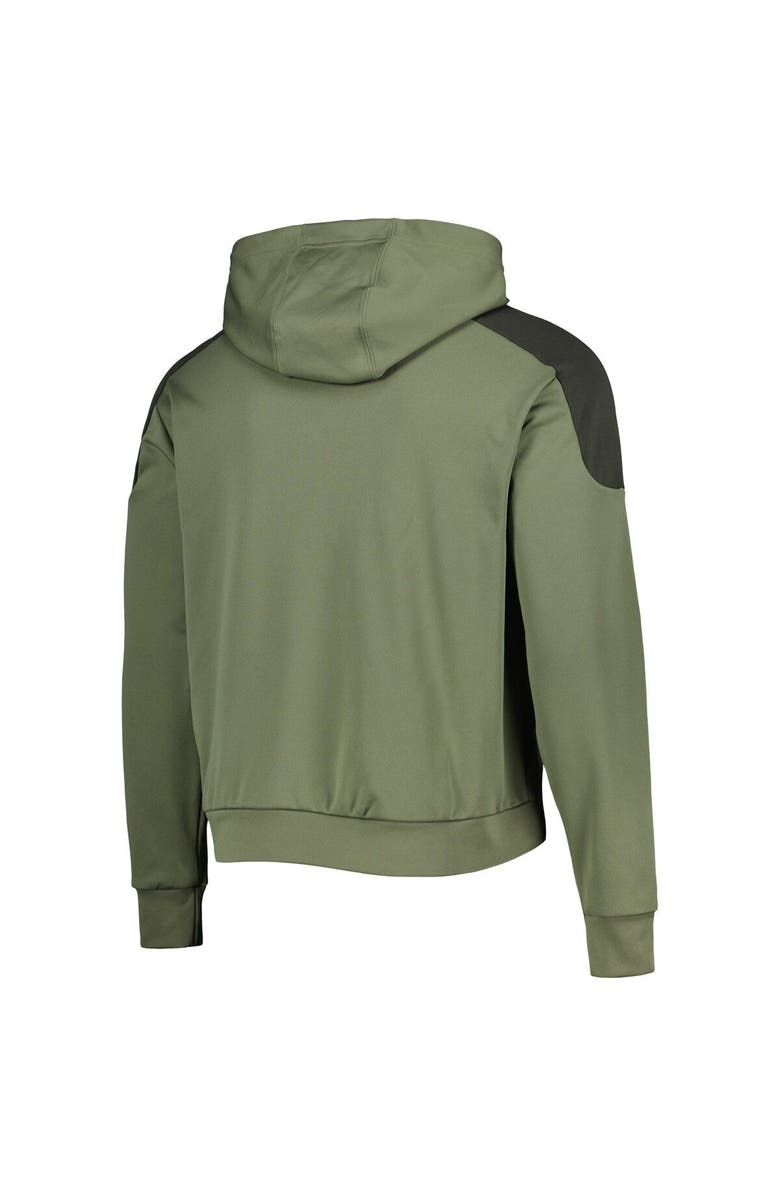 adidas Men's adidas Olive Detroit Red Wings Military Appreciation Primegreen Pullover Hoodie, Alternate, color, 