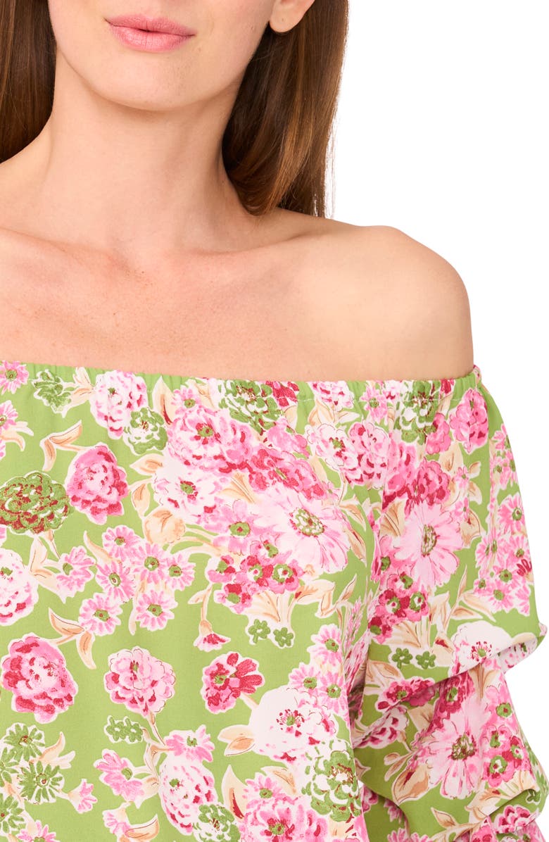 Off the Shoulder Lantern Sleeve Top