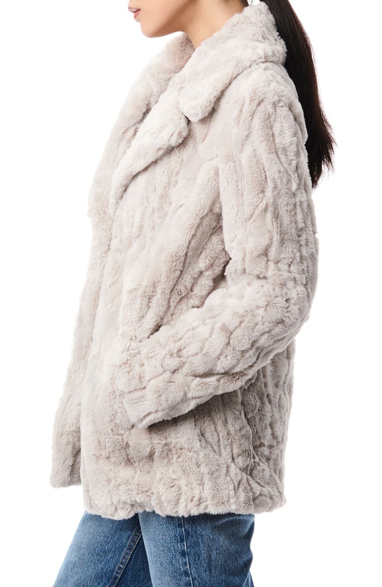 Bernardo Faux Fur Jacket, Alternate, color, 