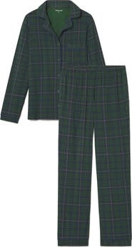 Tommy John Women’s Tri-Blend Sleep Long Sleeve Top & Pant Pajamas