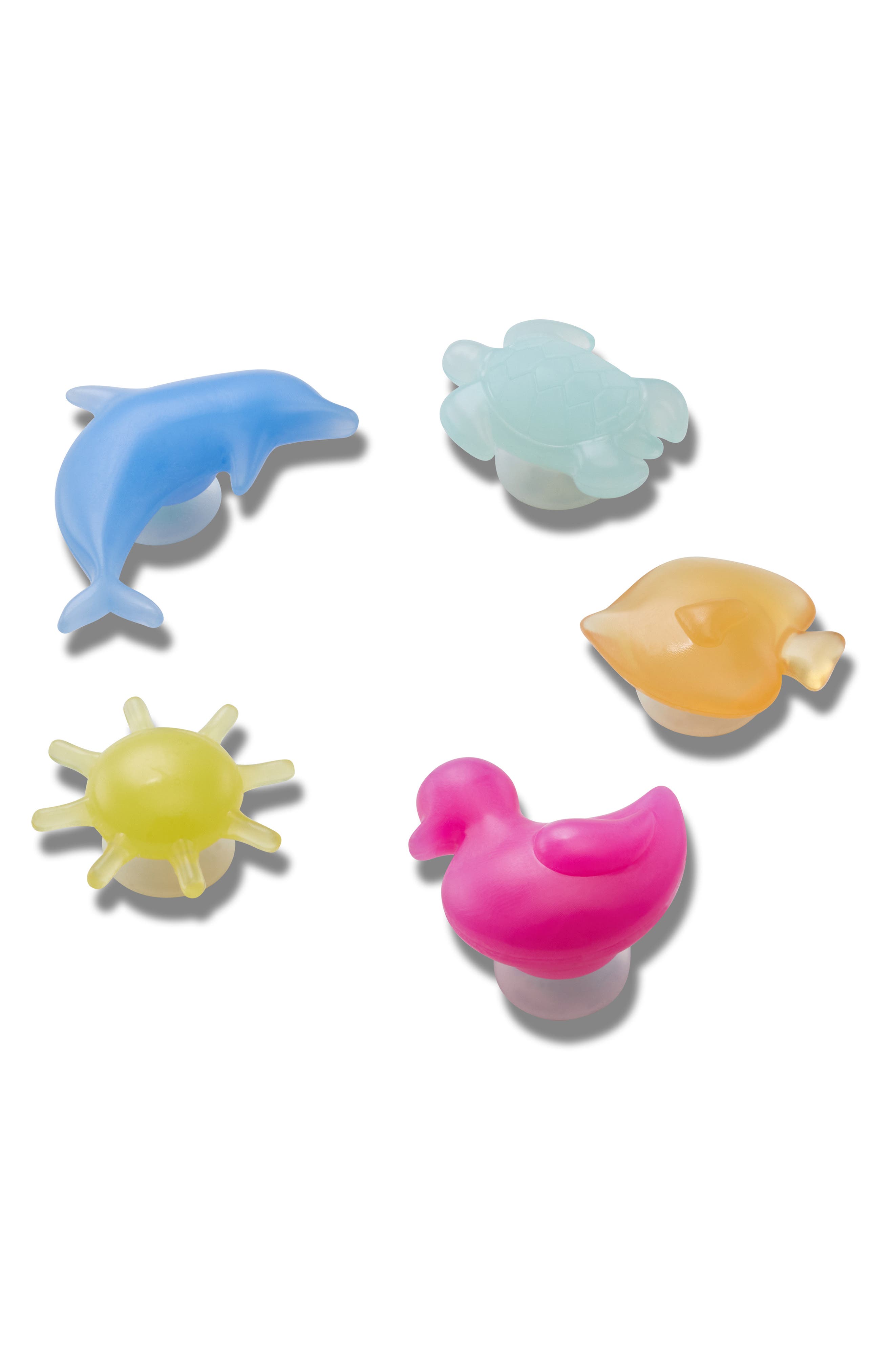 Kids' Assorted 5-Pack Summer Shapes CROCS Shoe Charms, Alternate, color, WHITE