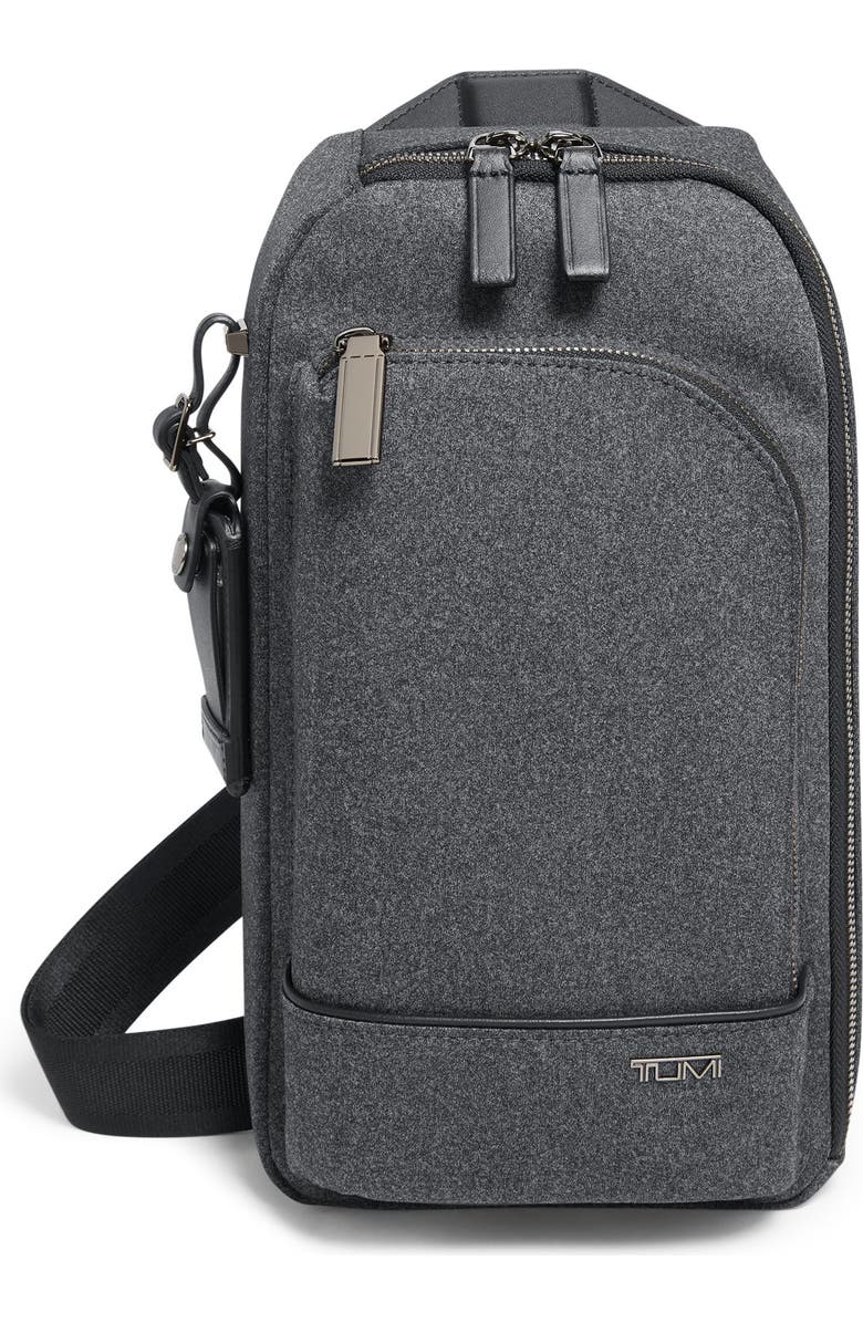 TUMI Harrison Gregory Sling Bag, Main, color, Dark Charcoal