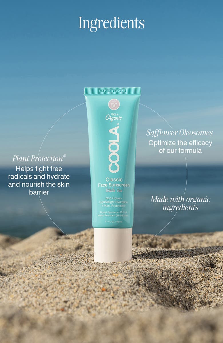 COOLA<sup>®</sup> Suncare White Tea Sport Face Moisturizer SPF 50, Alternate, color,