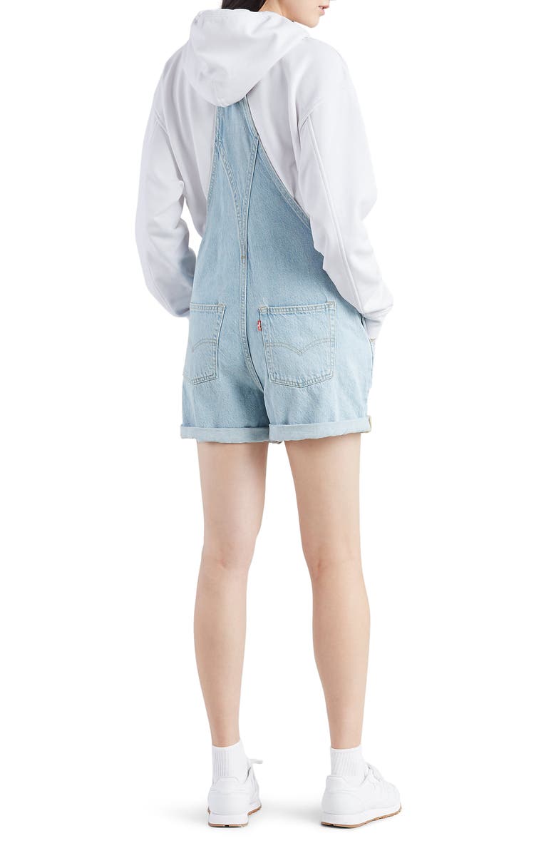 Levi's<sup>®</sup> Vintage Denim Short Overalls, Alternate, color, 