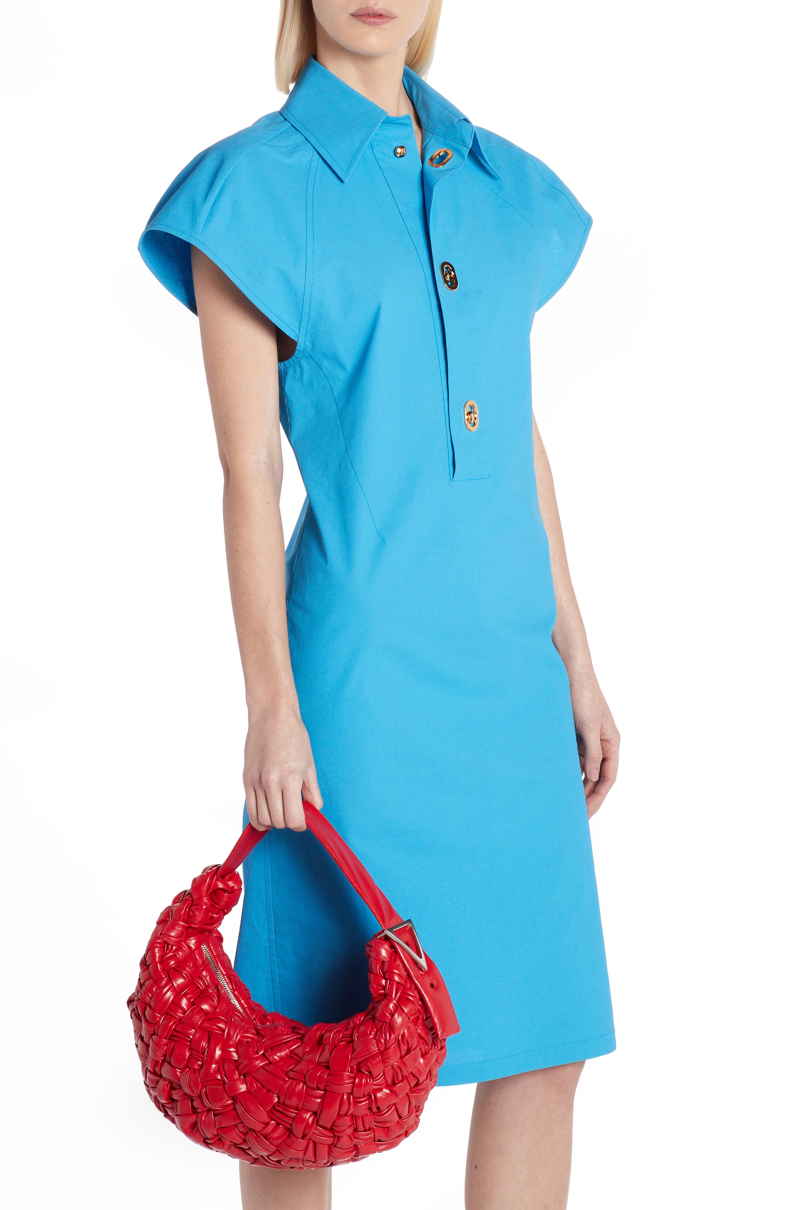 Bottega Veneta BV Banana Woven Leather Shoulder Bag, Alternate, color, 