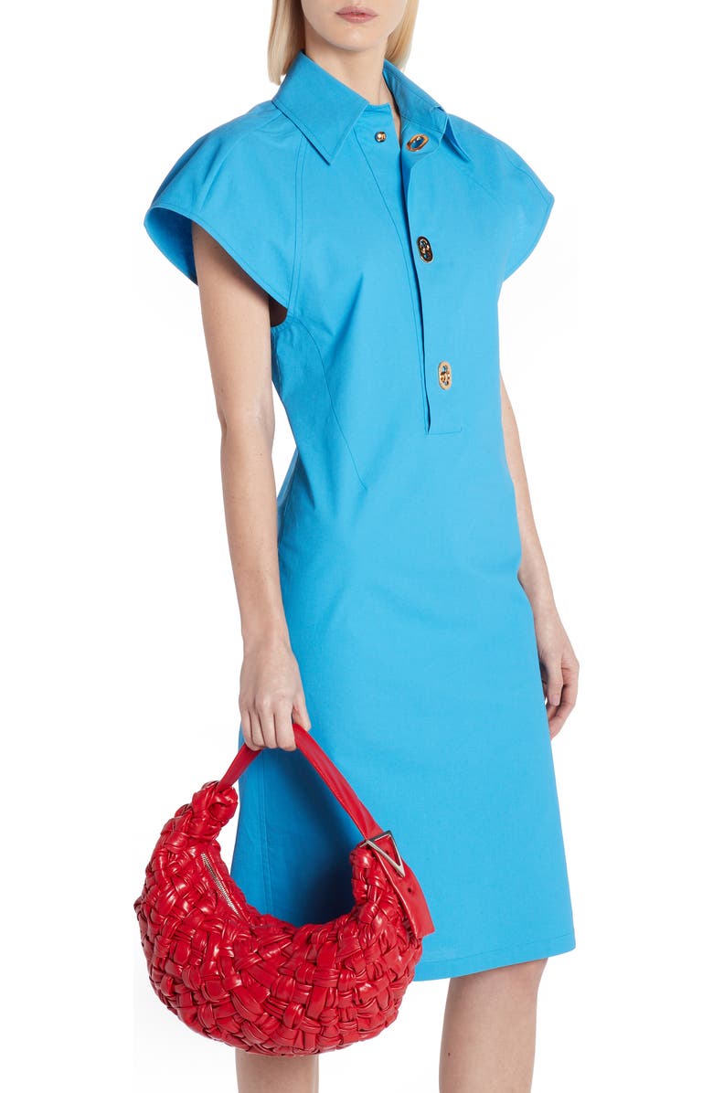 Bottega Veneta BV Banana Woven Leather Shoulder Bag, Alternate, color,