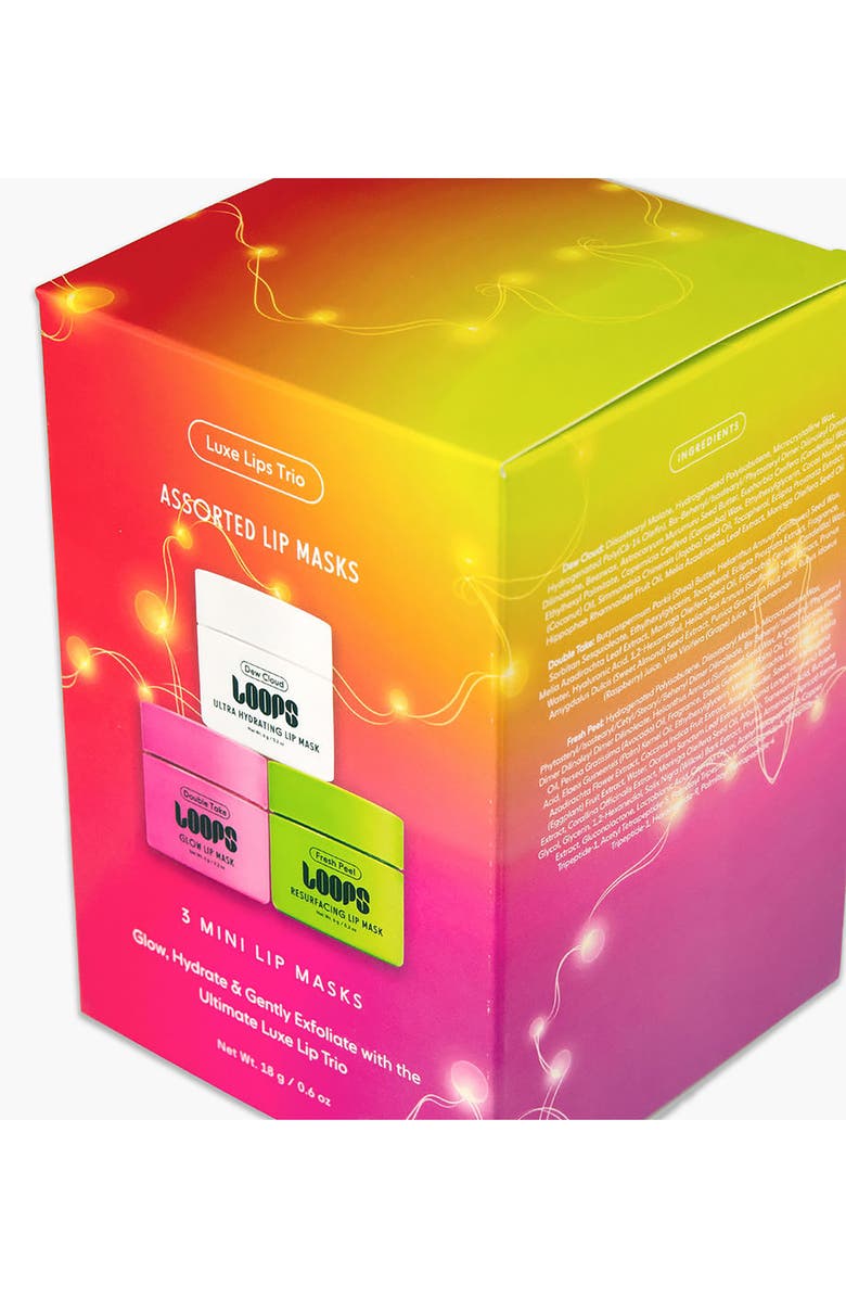 LOOPS Luxe Lips Trio Mini Lip Mask Set, Alternate, color, Gradient