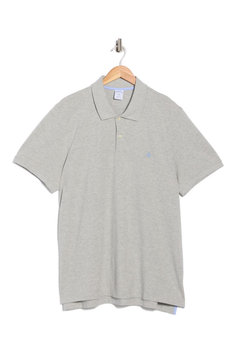 Short Sleeve Polo, Main, color, GREY