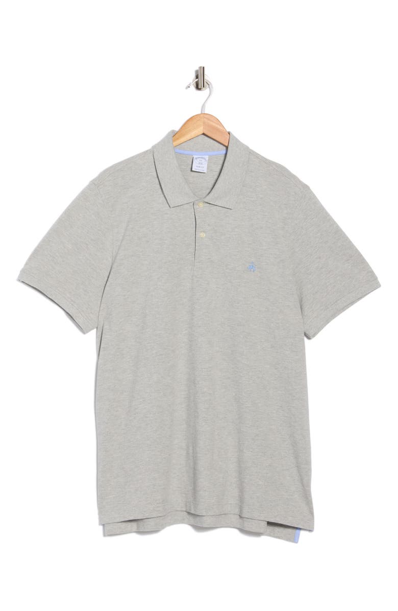 Brooks Brothers Short Sleeve Polo, Main, color, Grey