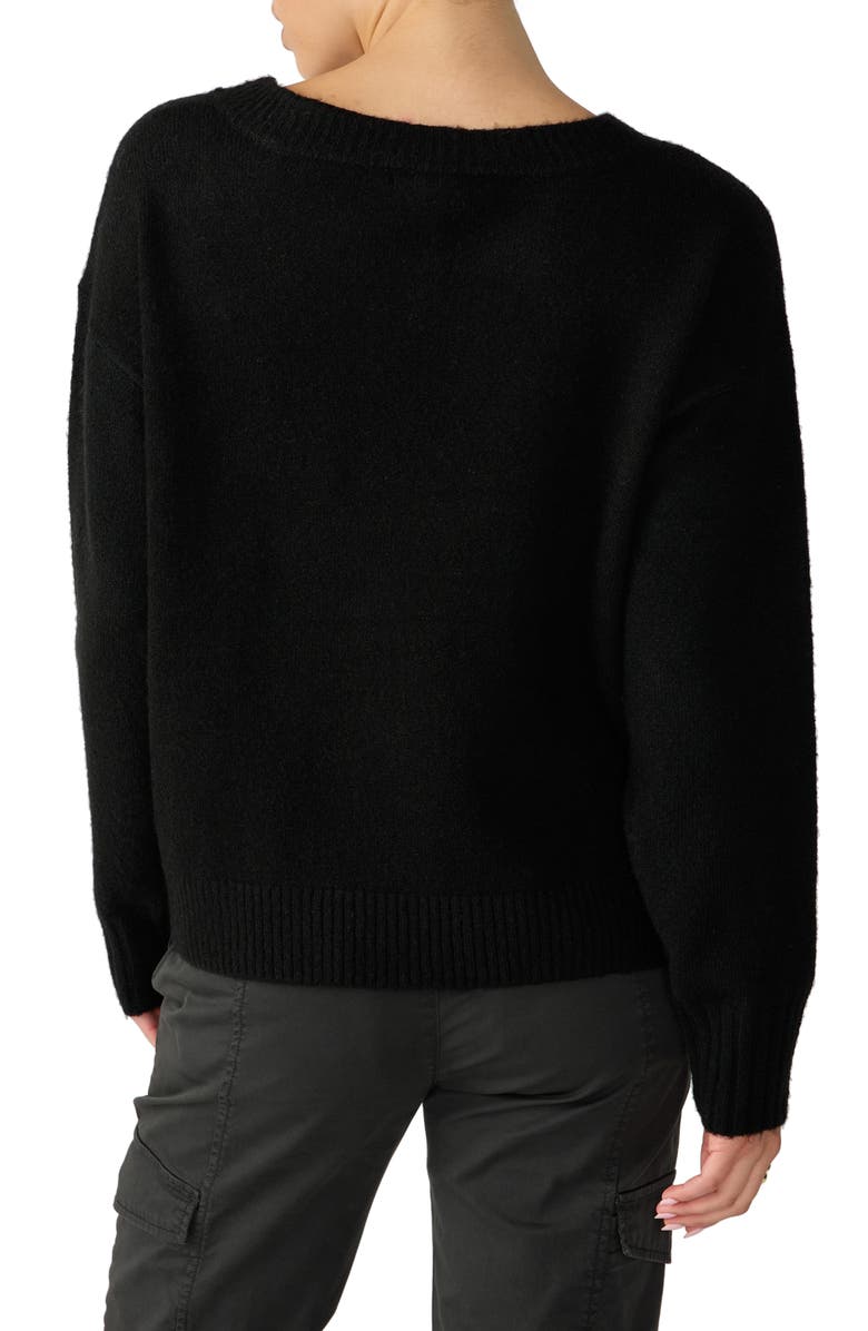Sanctuary Easy Breezy V-Neck Sweater, Alternate, color,