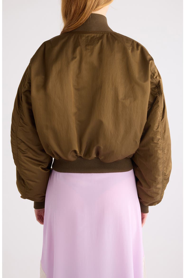 Oversize Bomber Jacket, Alternate, color, AUTHENTIC BROWN