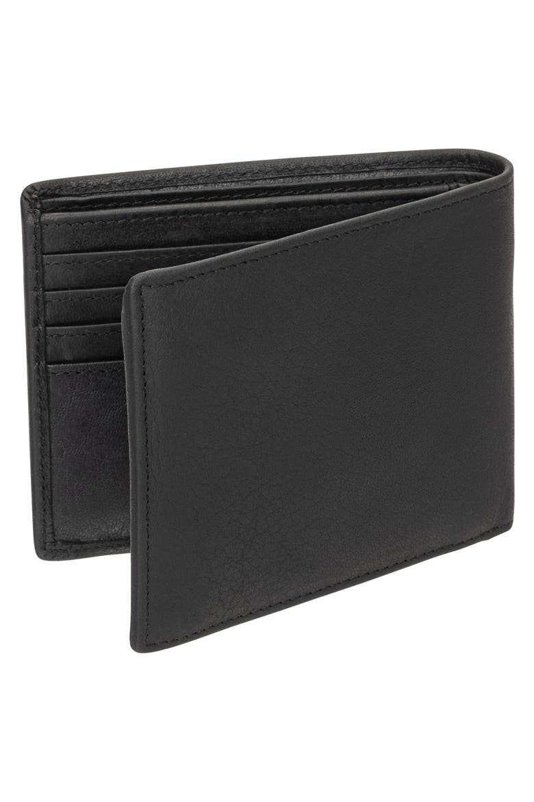 Buffalo RFID Wallet with Coin Pocket, Alternate, color, BLACK