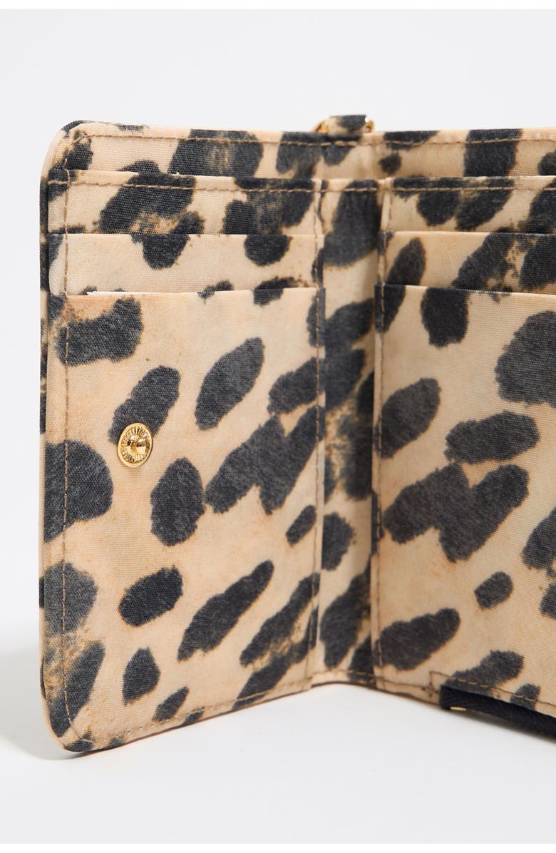 Bimba y Lola Leopard Print Nylon Compact Purse, Alternate, color, Leopard Natural