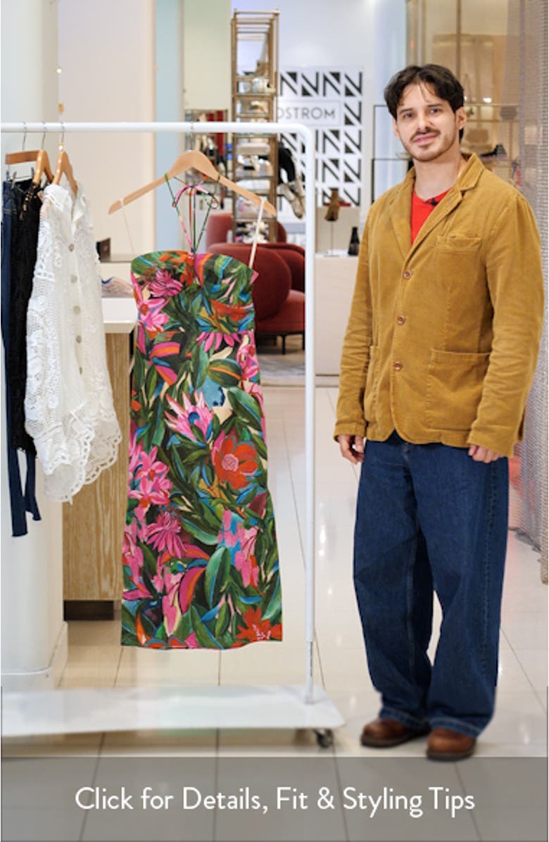 Jardin de Reve Cotton Midi Halter Dress, sales video thumbnail