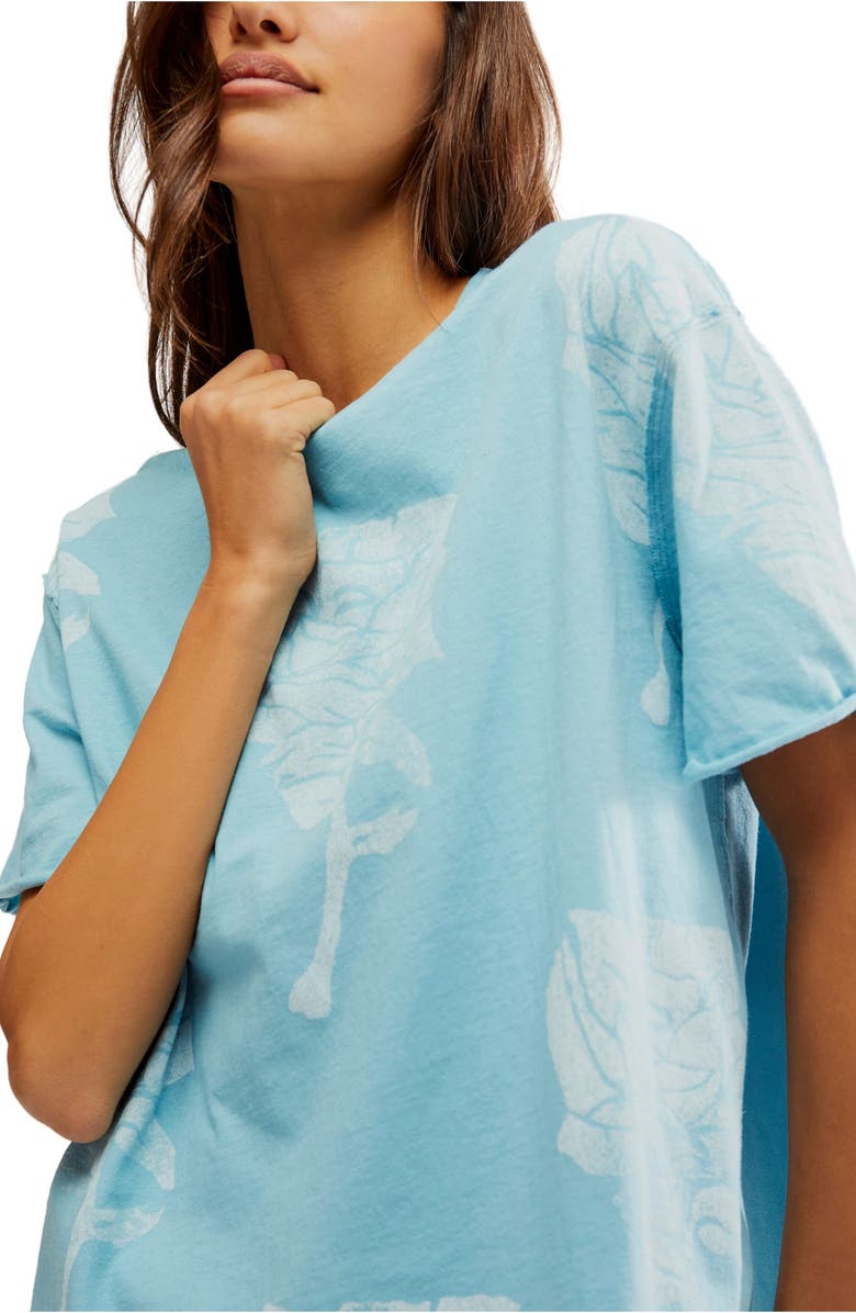 Free People Painted Floral Oversize Graphic T-Shirt, Alternate, color,