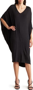 GO COUTURE Batwing Sleeve Caftan Dress