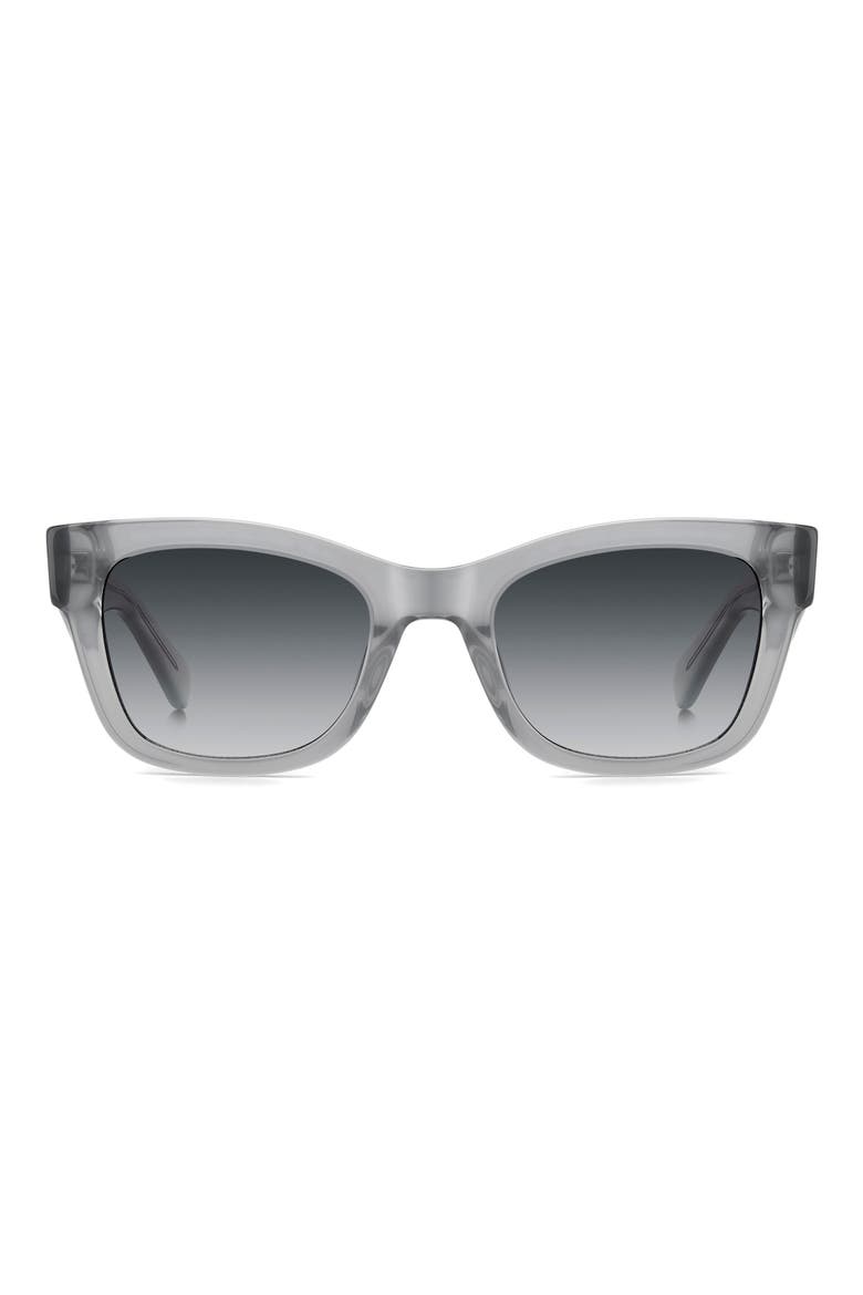 aimee 50mm gradient cat eye sunglasses, Main, color, GREY/ DARK GREY SF