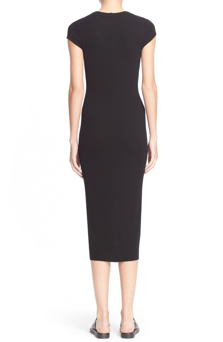 Enza Costa Enza Costa Ribbed Cap Sleeve Sheath Dress, Alternate, color, 