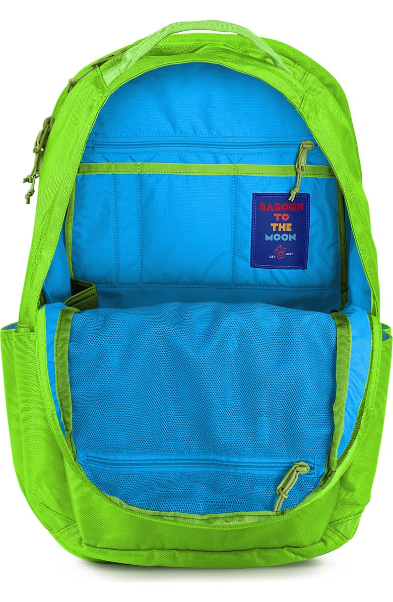 Baboon to the Moon City Water Repellent Backpack, Alternate, color, Lime Breeze