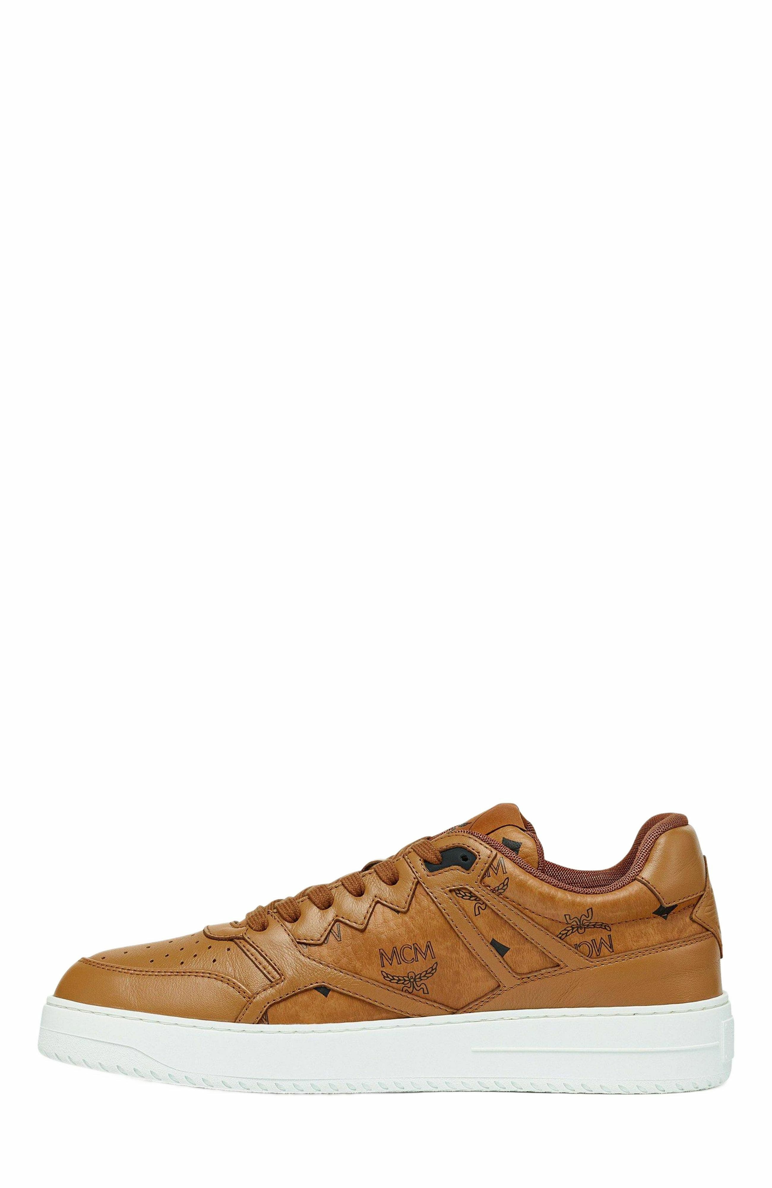 MCM Neo Terrain Lo Sneakers in Visetos, Alternate, color, 