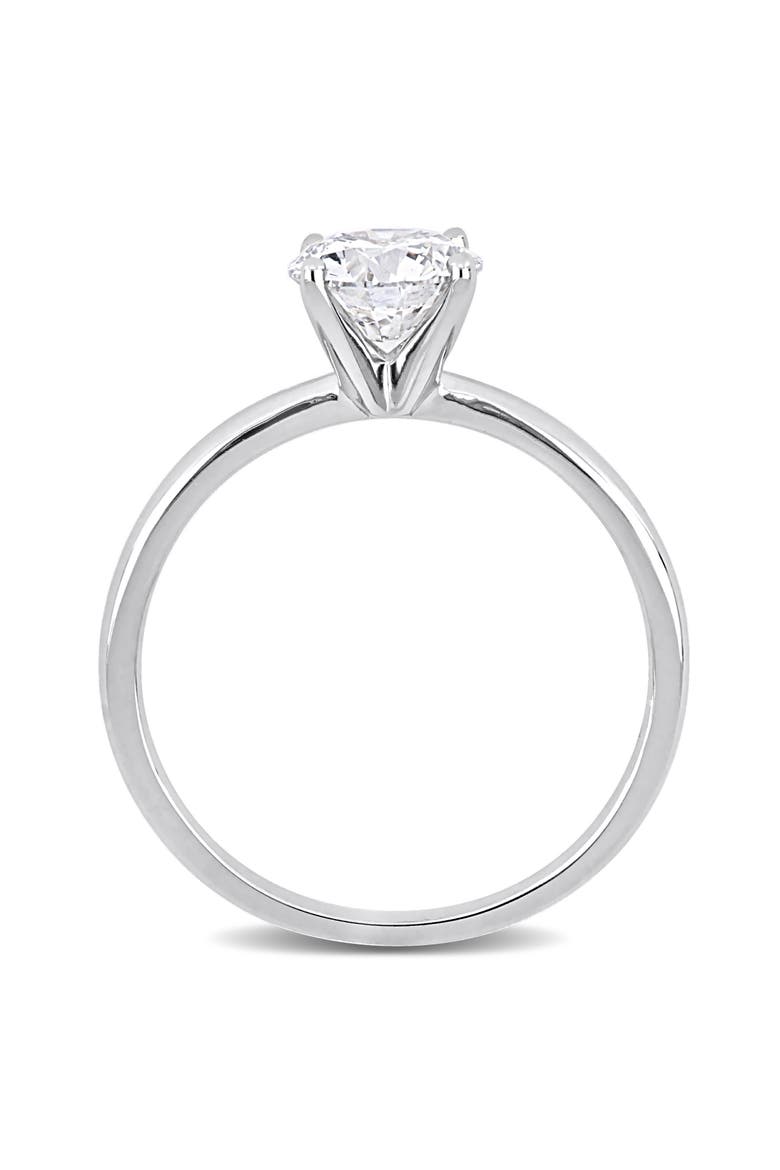 1 CTW Lab-Grown Diamond Solitaire Ring 14k, Alternate, color, White Gold