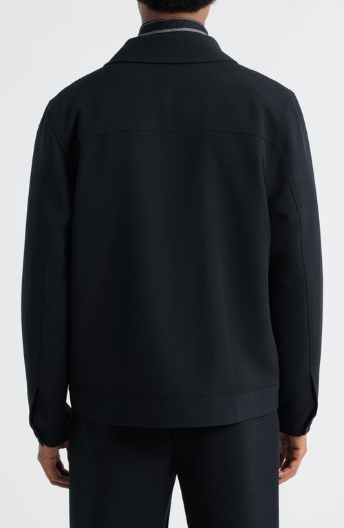 Open Edit Twill Jacket In Black