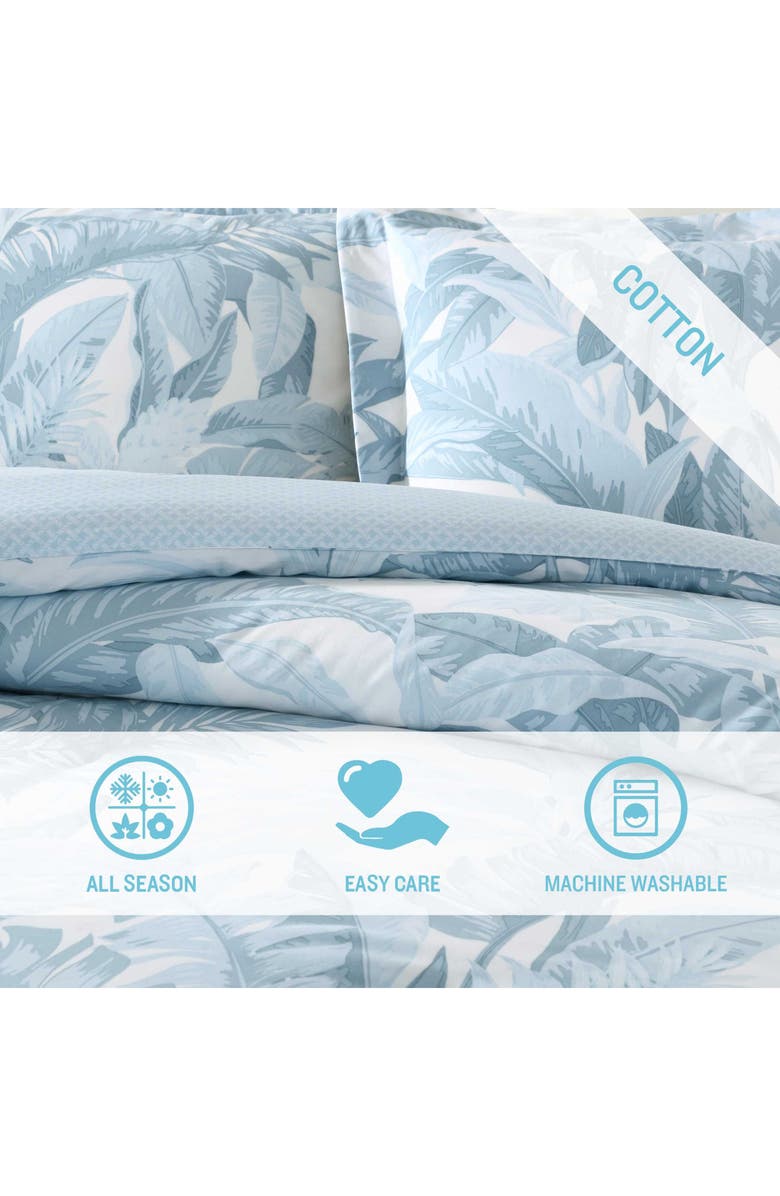 Tommy Bahama Palm Serenity Reversible Comforter & Sham Set, Alternate, color, Blue