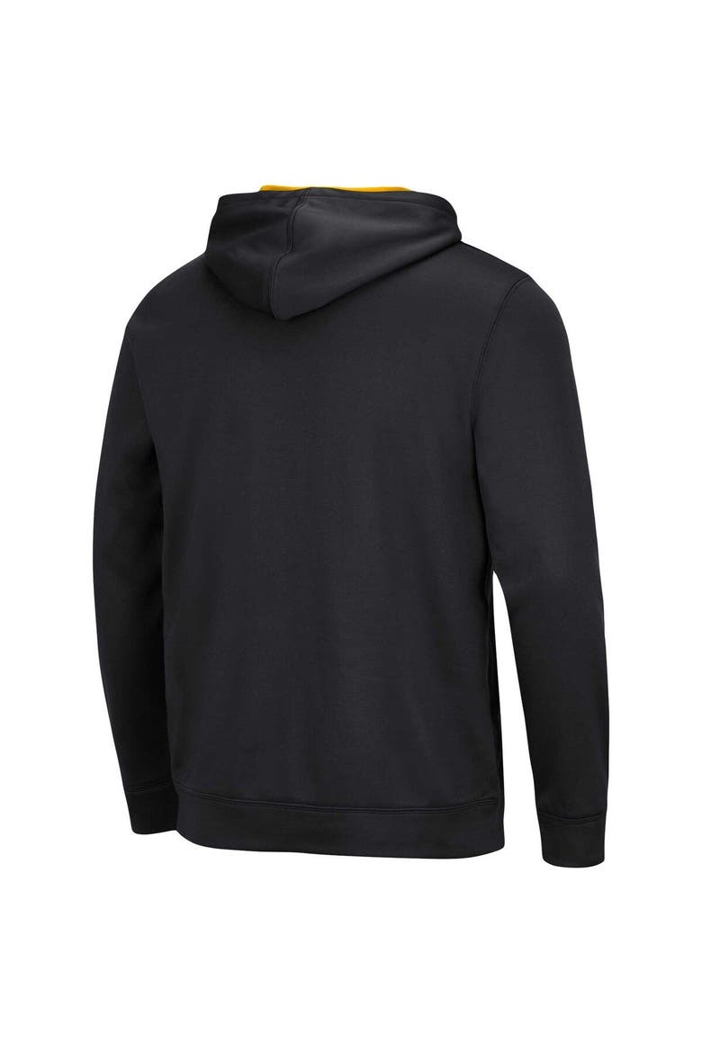 Men's Colosseum Black Appalachian State Mountaineers Resistance Pullover Hoodie, Alternate, color, Black