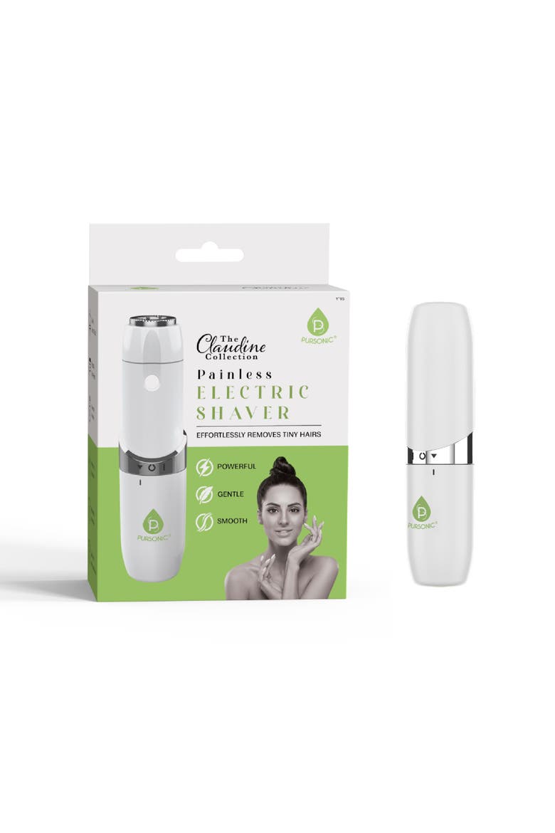 Painless Shaver & Facial Trimmer/Brow Kit, Alternate, color, White
