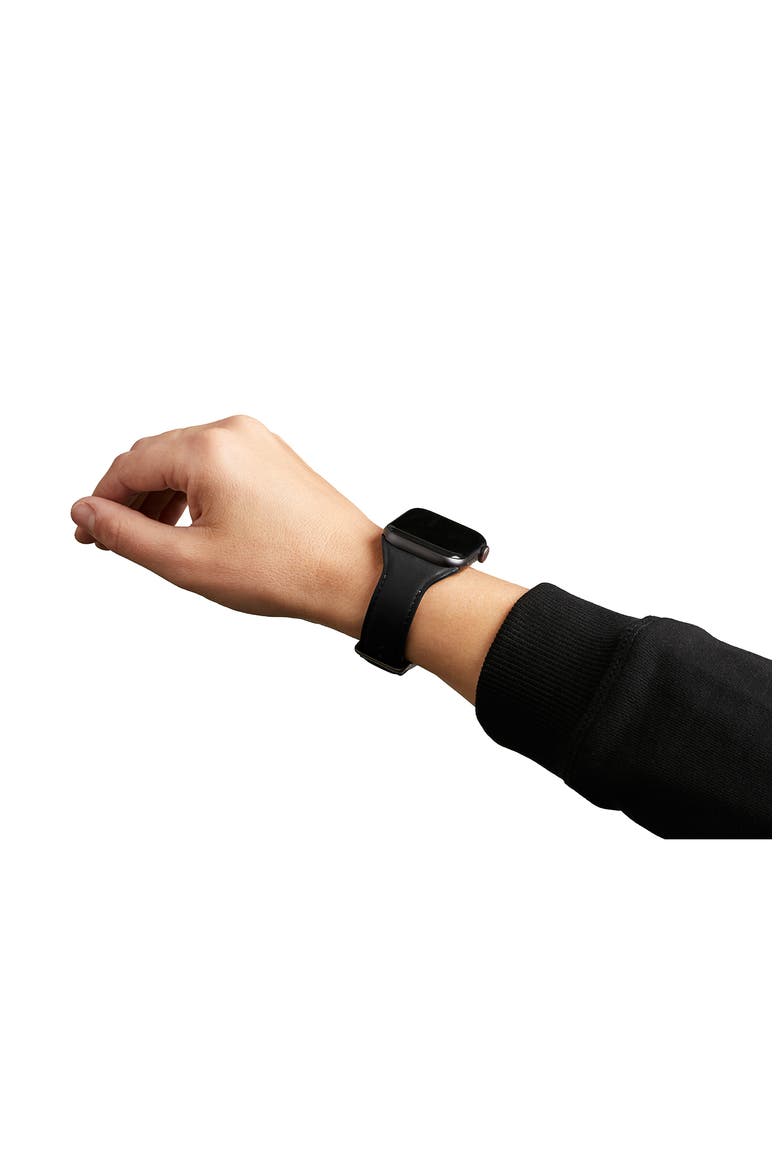 Large Classic Apple Watch® Watchband, Alternate, color, BLACK