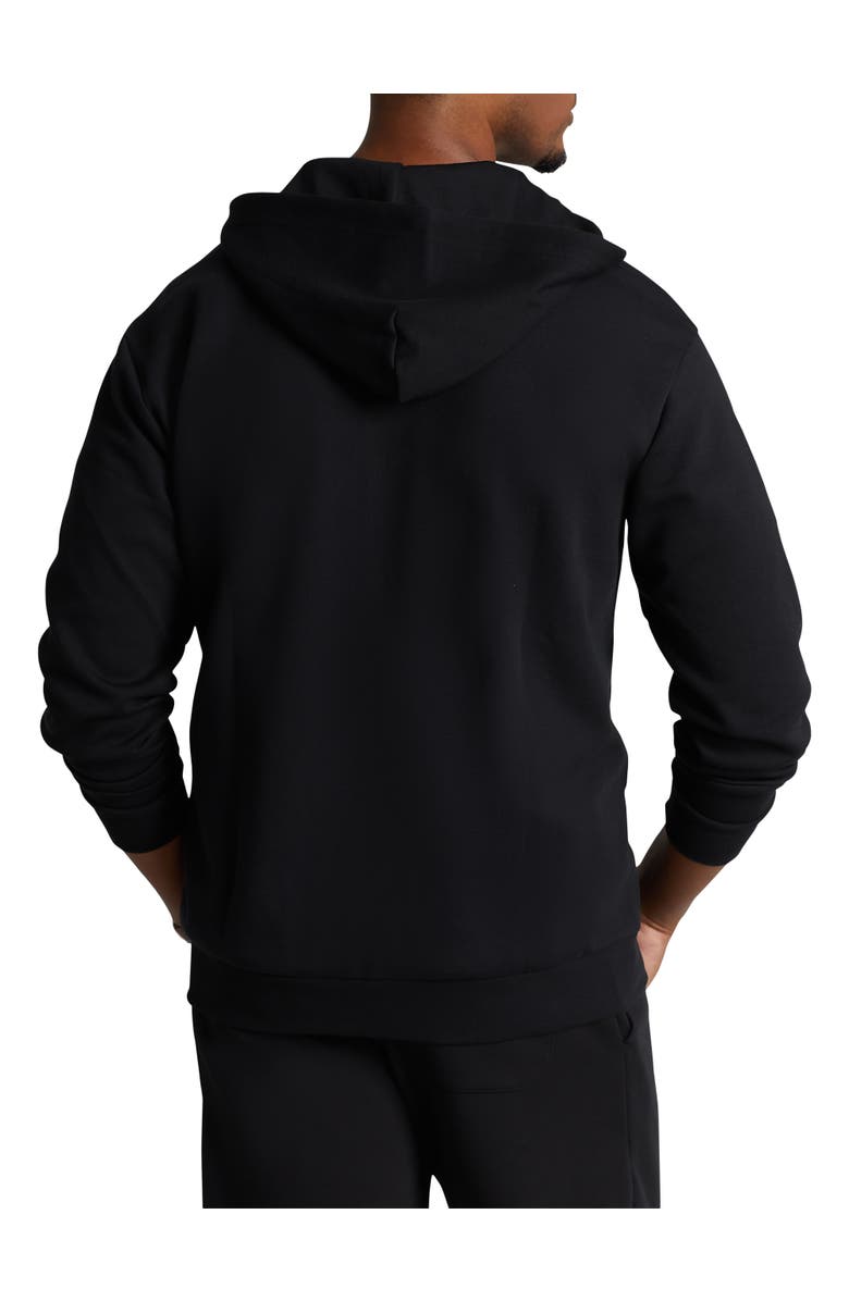 Polo Ralph Lauren Big & Tall Double-Knit Full-Zip Hoodie, Alternate, color, Black