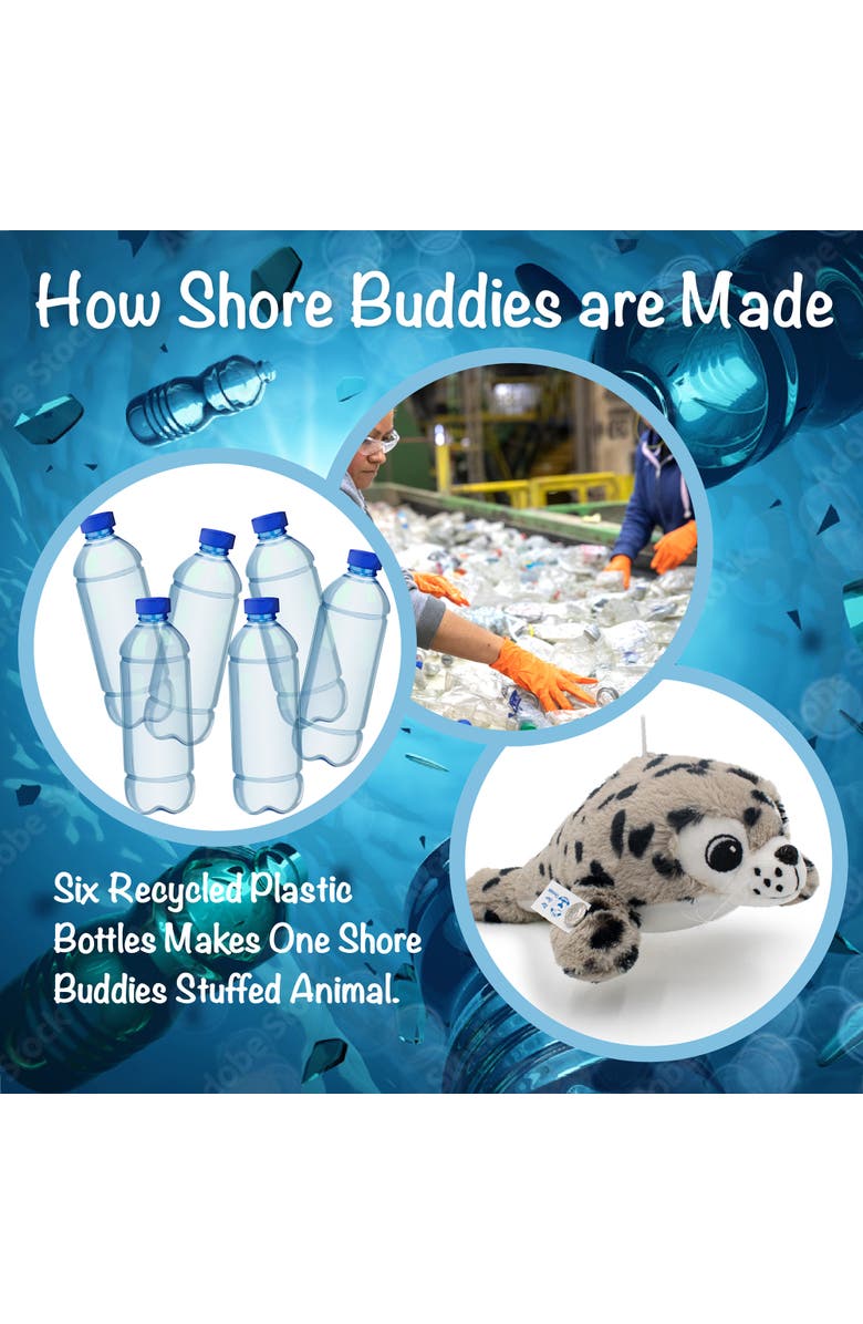 Shore Buddies Sammy The Seal 12" Stuffed Plush Toy w/ Animal Sounds, Alternate, color, Multicolored