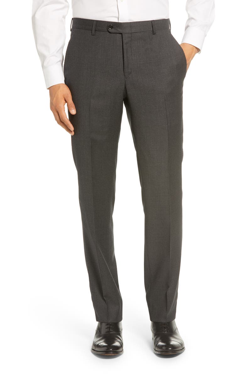 Hickey Freeman Classic Fit Houndstooth Wool Suit, Alternate, color,