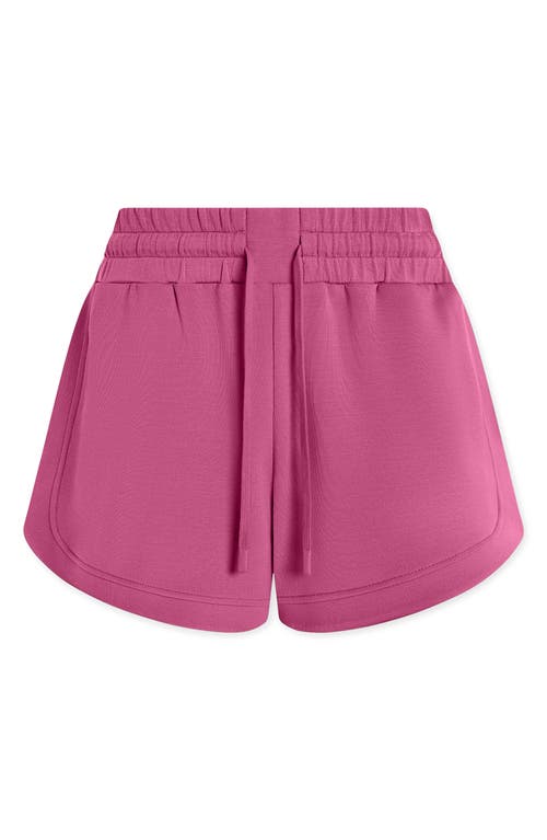 Varley Ollie High Waist Sweat Shorts In Pink