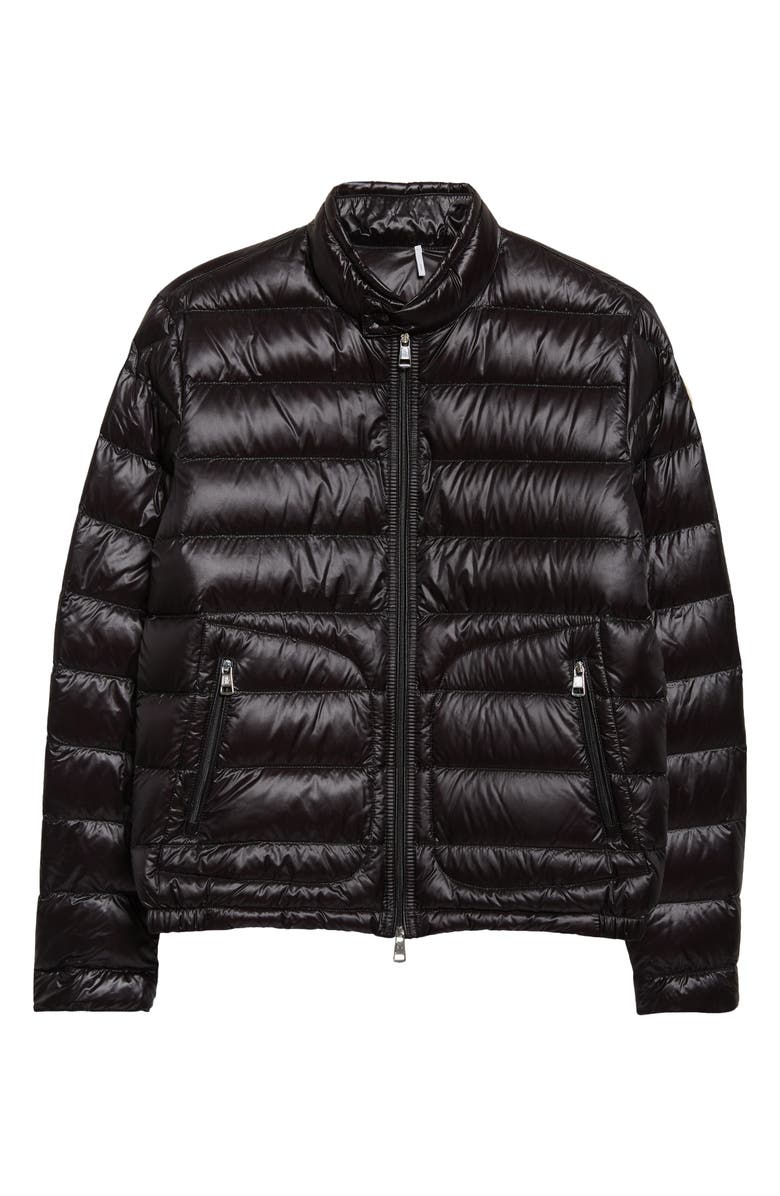 Moncler Acorus Short Down Jacket, Main, color, Black