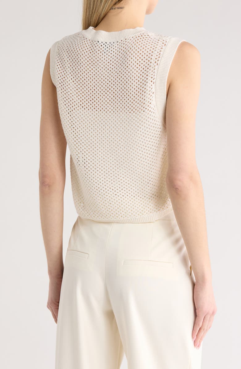 rag & bone Carson Cotton & Cashmere Open Stitch Sweater Vest, Alternate, color,